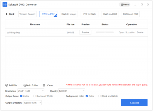 Kakasoft PDF To DWG Converter | Convert PDF To DWG/DXF
